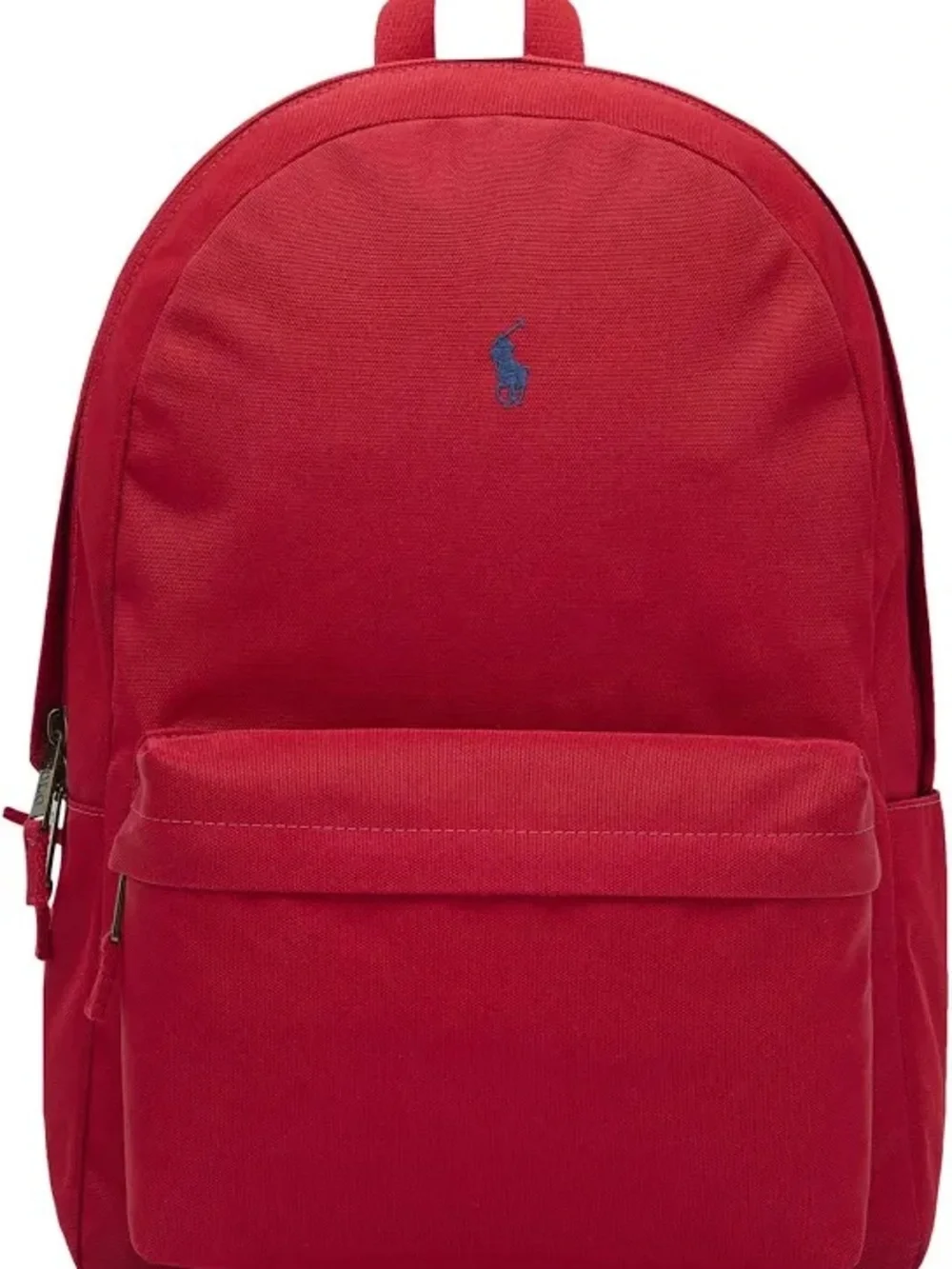 Polo by Ralph Lauren Red Canvas Backpack with Navy Logo